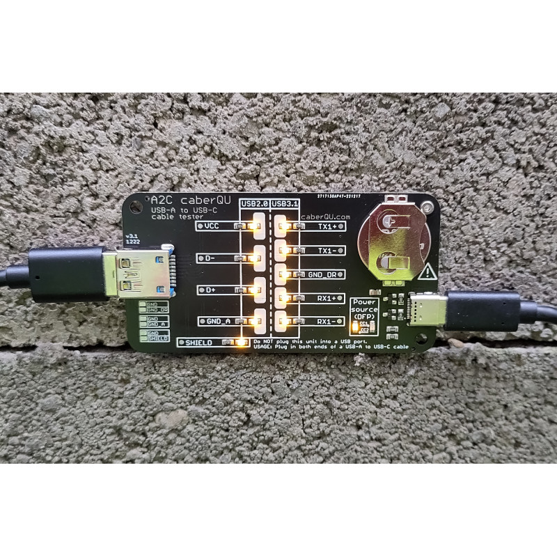 USBA to USBC cable tester A2C caberQU