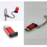 micro USB socket (female) to USB-C plug (male) adaptor for A2C caberQU