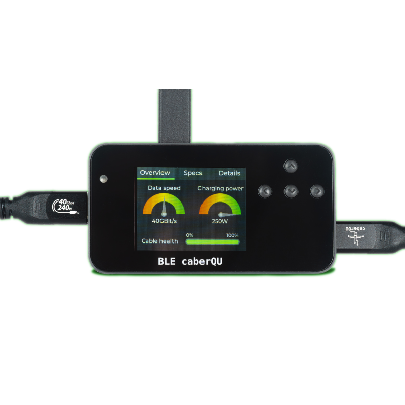 BLE caberQU: a digital USB-C to USB-C cable tester