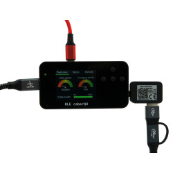 USB-A to USB-C dual cable 100W, 20Gbit/s, 20V, 5A