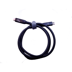 USB4 v2 (gen 4) cable USB Type-C male to male, USB-IF certified, Thunderbolt 5, 240W, 80/120Gbit/s, 1m